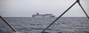 Même croisé le Cruise Ship sur l'autre Renée avait eu le mal de mer pendant deux jours il y a quelques années.